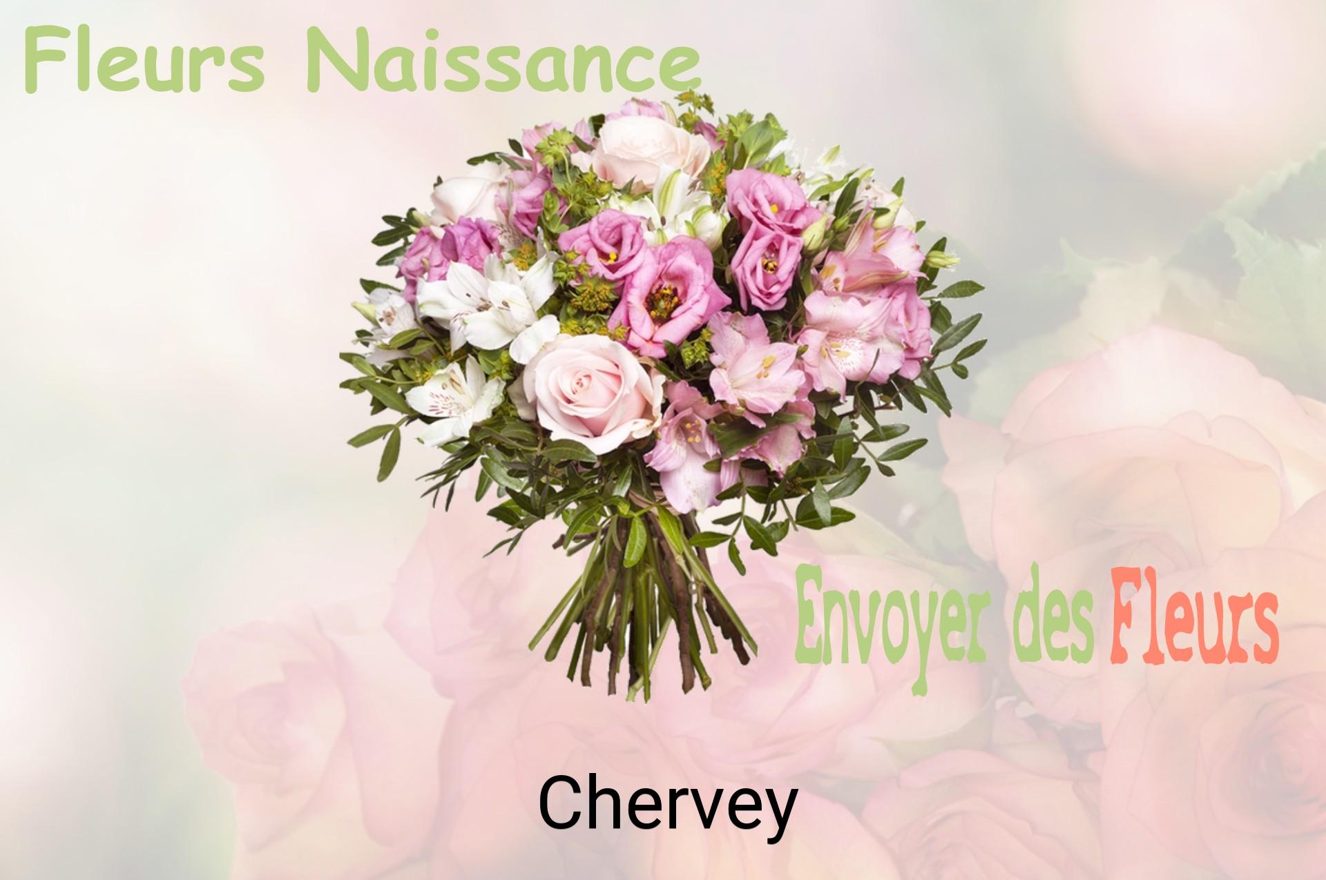 Bouquet de fleurs de naissance livré à Chervey